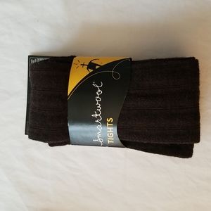 Womens NWT Smartwool  Chestnut Brown Chevron Tights . Size Large